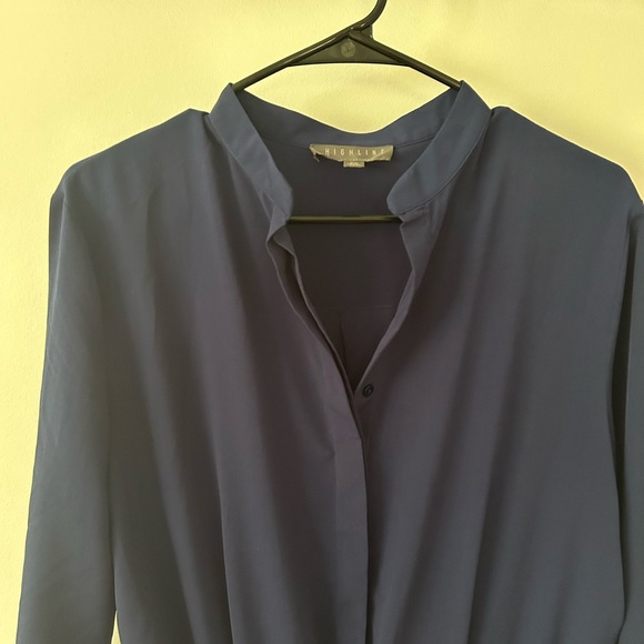 Navy Jumpsuit size medium, Silk blend - Picture 6 of 7